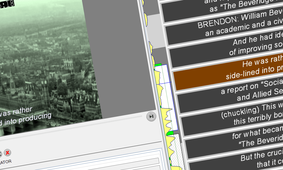 A subtitling software sample